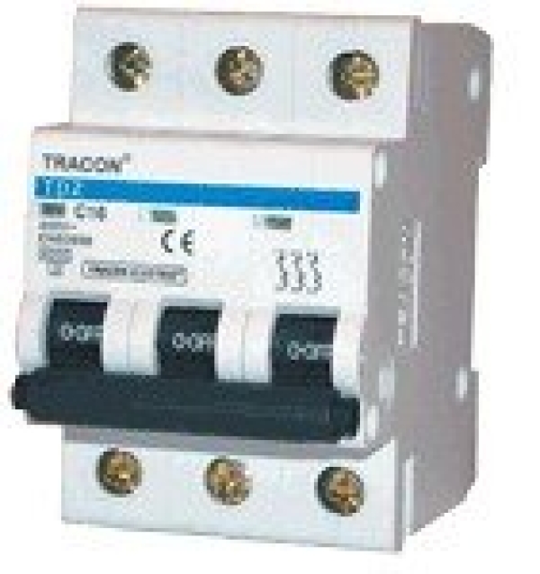Instalacijski odklopnik - avtomatska varovalka TRACON 
TDZ-3C-10 10A 3P