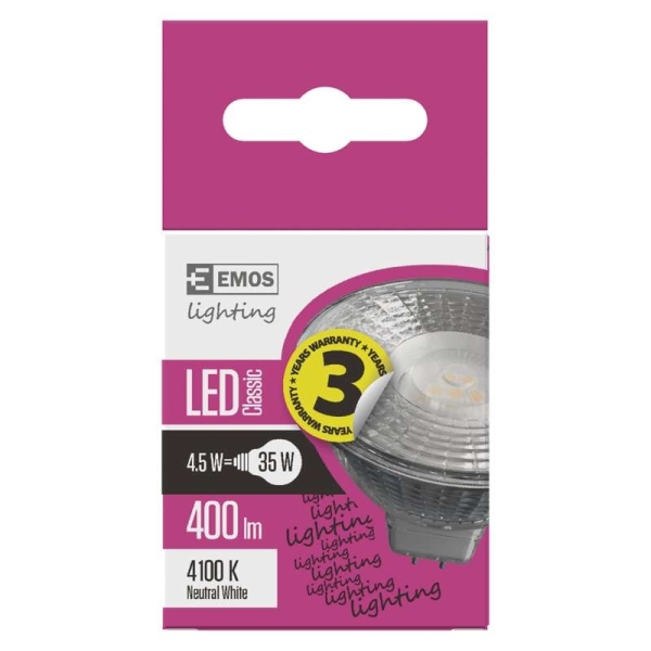 LED žarnica classic MR16 4,5W GU5,3 NW