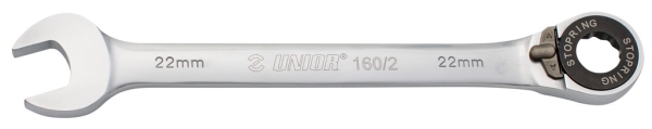 UNIOR viličasto obročni ključ z ragljo 160/2 8 mm