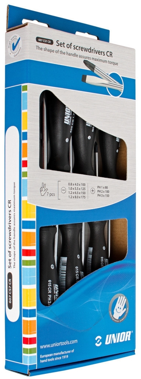 UNIOR 7-delna garnitura izvijačev CR 607CS7CR 617026