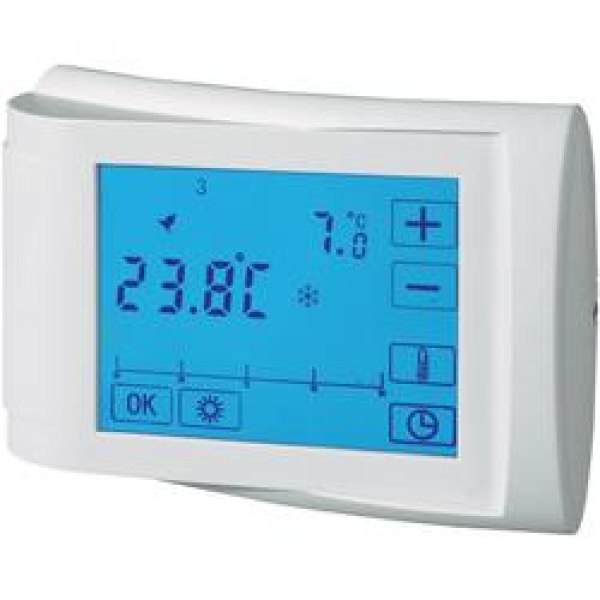 Sobni termostat, nadometni, tedenski program 5 do 35 °C CE