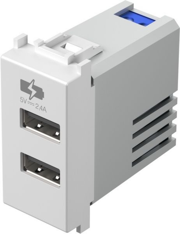 Polnilnik USB 5V 2,4A MODUL beli