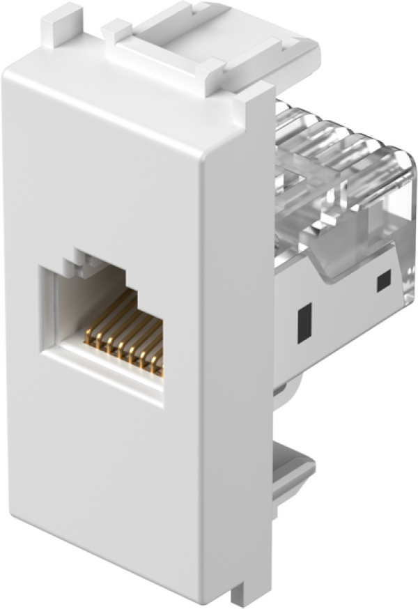 Vtičnica CAT5e RJ54 8/8 MODUL bela