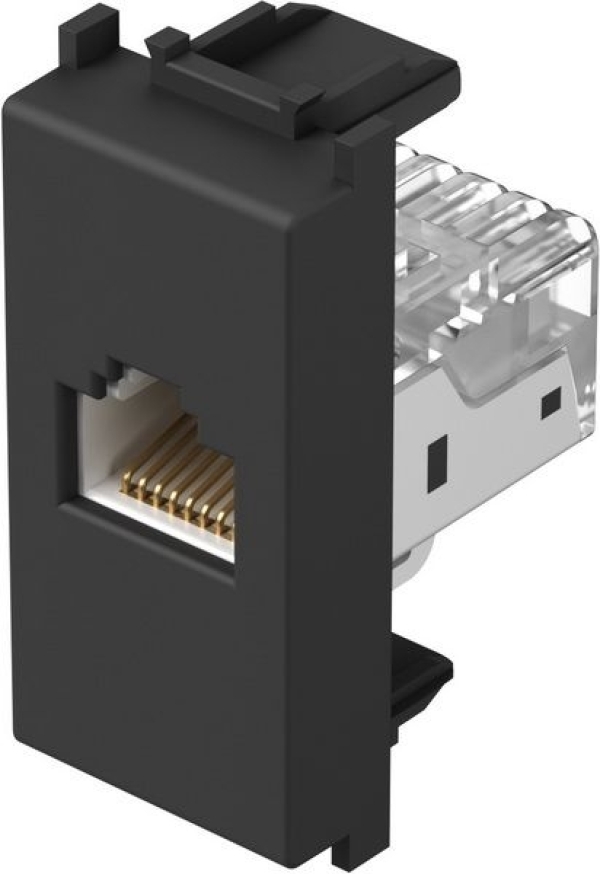 Vtičnica CAT5e  KS RJ45 8/8 MODUL črna