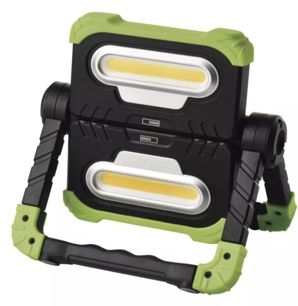 Polnilna LED delovna svetilka 2x COB, 2000 lm, 8000 mAh